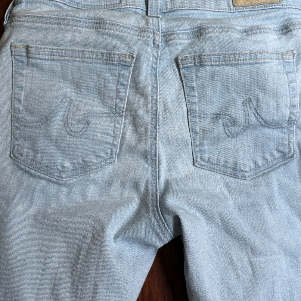 AG Jeans Prima Cigarette Crop Size 28 Light Blue